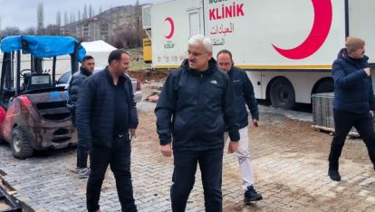 VALİ KILIÇ DEPREM BÖLGESİNDE GÖREVE BAŞLADI