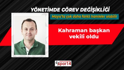 BOLUSPOR YÖNETİMİNDE GÖREV DEĞİŞİKLİĞİ