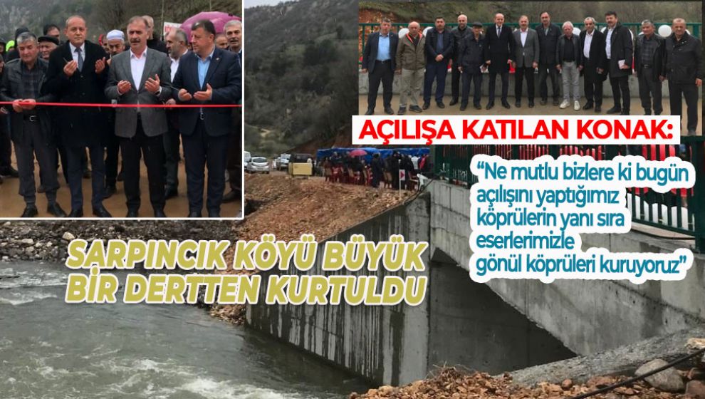 KONAK AÇILIŞTA KONUŞTU  “ESERLERİMİZLE GÖNÜL KÖPRÜLERİ KURUYORUZ”