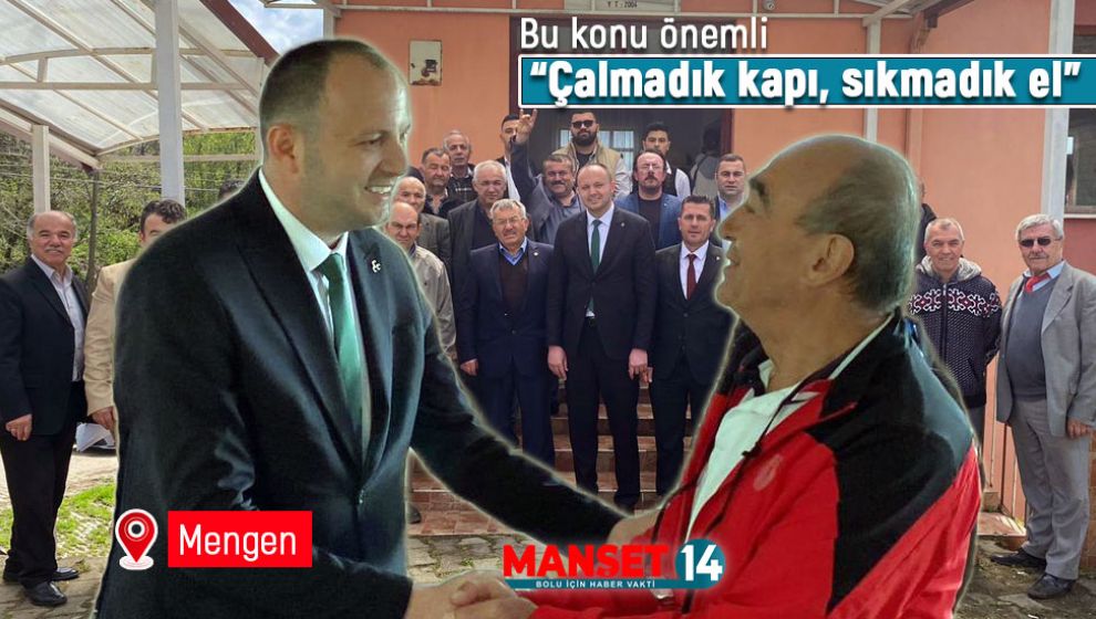 MENGEN'DE MHP RÜZGARI BİR BAŞKA ESTİ