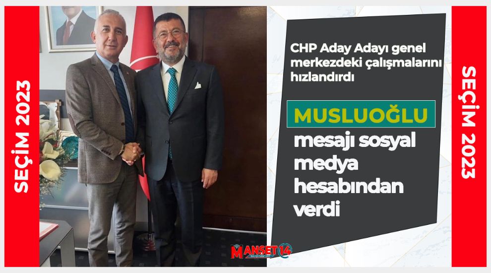 Musluoğlu mesajı sosyal medya hesabından verdi