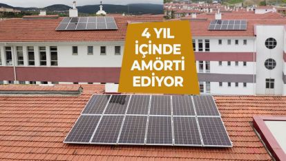 9 OKUL GÜNEŞ ENERJİSİ İLE ELEKTRİK ÜRETİYOR