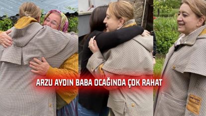 ARZU AYDIN BABA OCAĞINDA ÇOK RAHAT