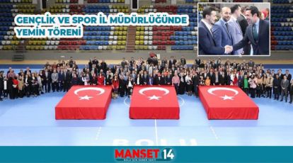 GENÇLİK VE SPOR İL MÜDÜRLÜĞÜNDE YEMİN TÖRENİ