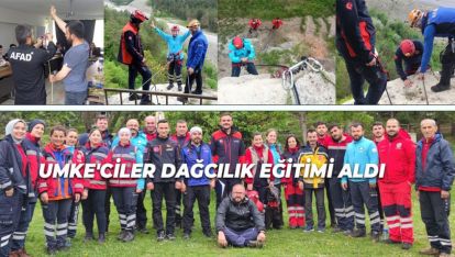 UMKE'CİLER DAĞCILIK EĞİTİMİ ALDI