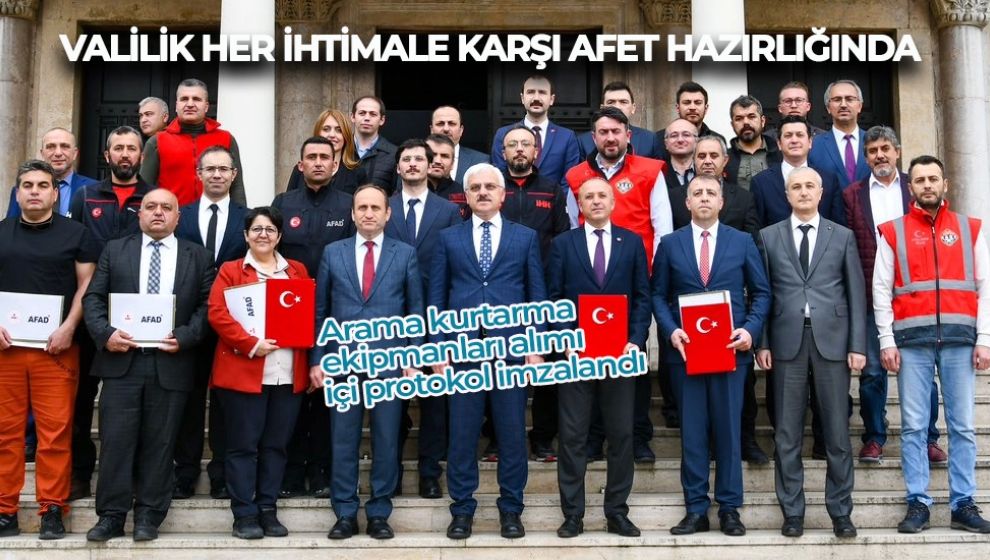 VALİLİK HER İHTİMALE KARŞI AFET HAZIRLIĞINDA