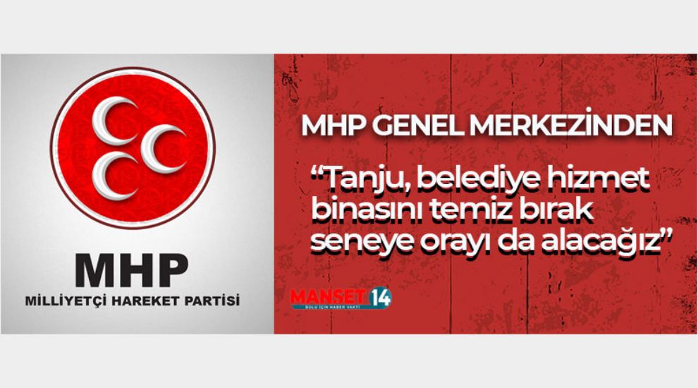 MHP'DEN TANJU ÖZCAN'A CEVAP!