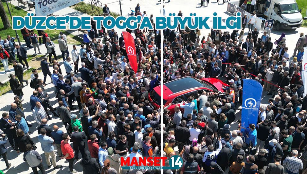 TOGG DÜZCE'YE KADAR GELDİ. İLGİ BÜYÜKTÜ