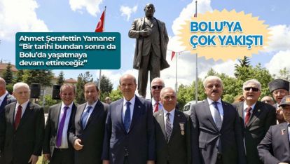 YAMANER'İN YAPTIRDIĞI DENKTAŞ HEYKELİNİN AÇILIŞI YAPILDI