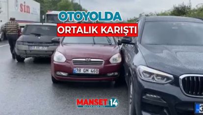 ZİNCİRLEME TRAFİK KAZASINDA 10 ARAÇ BİRBİRİNE GİRDİ