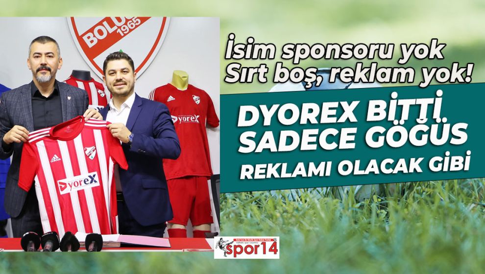 BOLUSPOR'UN İSİM SPONSORLUĞU SONA ERDİ