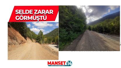 MENGEN YEDİGÖLLER YOLU ULAŞIMA AÇILDI