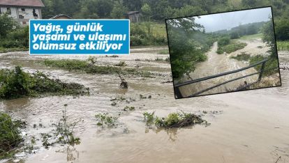 SAĞANAK NEDENİYLE TARIM ARAZİLERİ SULAR ALTINDA KALDI