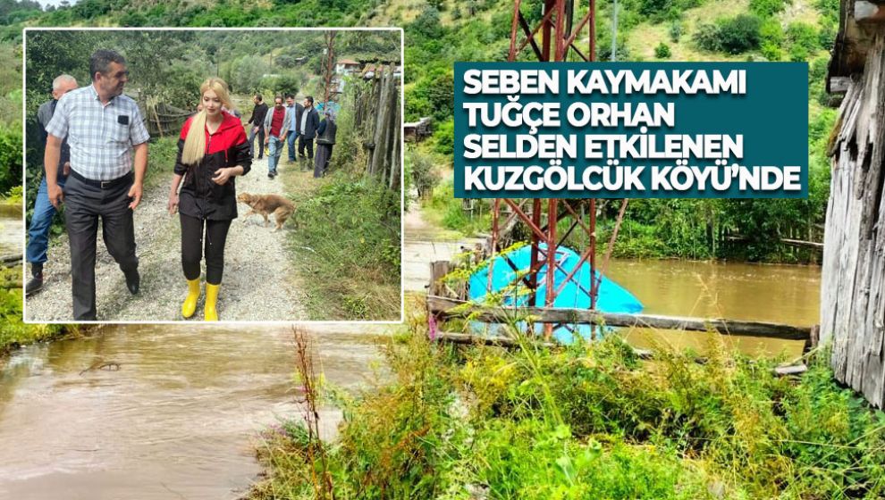 SEBEN KAYMAKAMI TUĞÇE ORHAN SELDEN ETKİLENEN KUZGÖLCÜK KÖYÜNDE