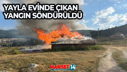 BOLU'DA AHŞAP EVDE ÇIKAN YANGIN SÖNDÜRÜLDÜ