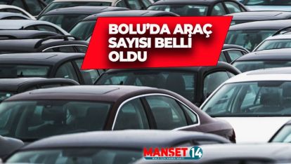 BOLU'DA Kİ ARAÇ SAYISI BELLİ OLDU