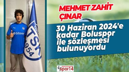 MEHMET ZAHİT ÇINAR TUZLASPOR İLE ANLAŞTI