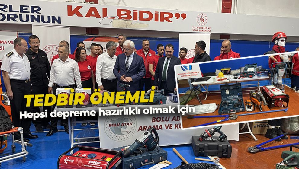 8 ARAMA KURTARMA DERNEĞİNE MALZEME YARDIMI