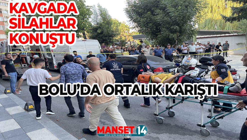 BOLU'DA ÇIKAN SİLAHLI KAVGADA 3 KİŞİ YARALANDI