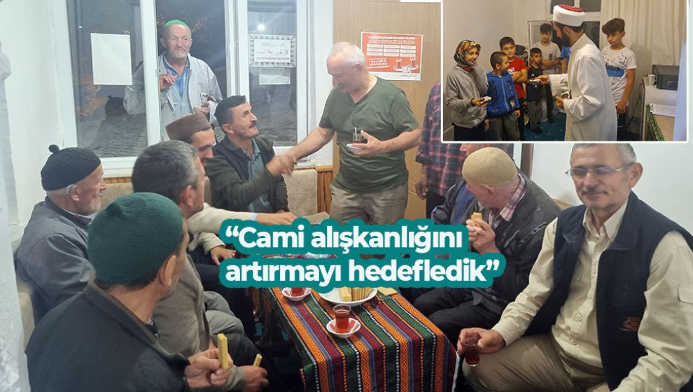 CAMİYE ÇAY OCAĞI AÇAN İMAM CEMAATİ ARTTIRMAYI BAŞARDI