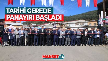 "GEREDE HAYVAN VE EMTİA PANAYIRI" BAŞLADI