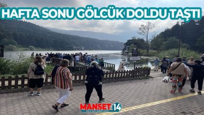 GÜNÜBİRLİK TATİLCİLER HAFTA SONU GÖLCÜK TABİAT PARKI'NDA YOĞUNLUK OLUŞTURDU