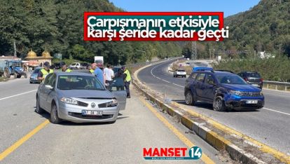 İKİ ARACIN ÇARPIŞTIĞI KAZADA 1 ÇOCUK YARALANDI