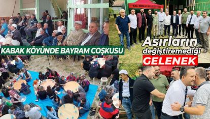 KABAK KÖYÜNDE YÜZLERCE İNSAN BU BAYRAM COŞKUSUNA ORTAK OLDU