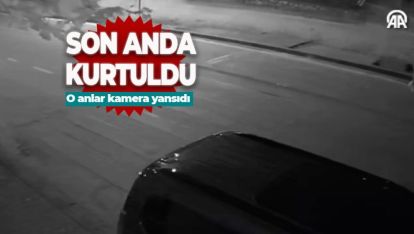 YAYANIN KAZADAN KURTULMA ANI GÜVENLİK KAMERASINDA