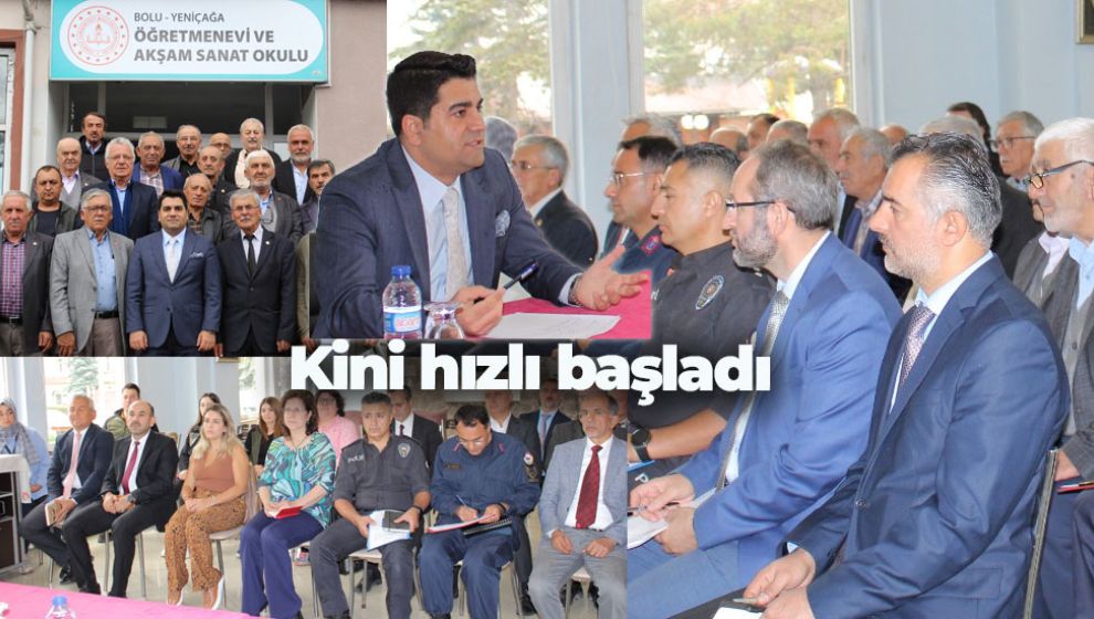 İLK TOPLANTISINI KURUM AMİRLERİ VE MUHTARLARLA YAPTI