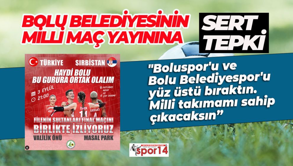 KIRMIZI BEYAZLILARDAN BAŞKAN ÖZCAN VE BOLU BELEDİYESİNE SERT TEPKİ