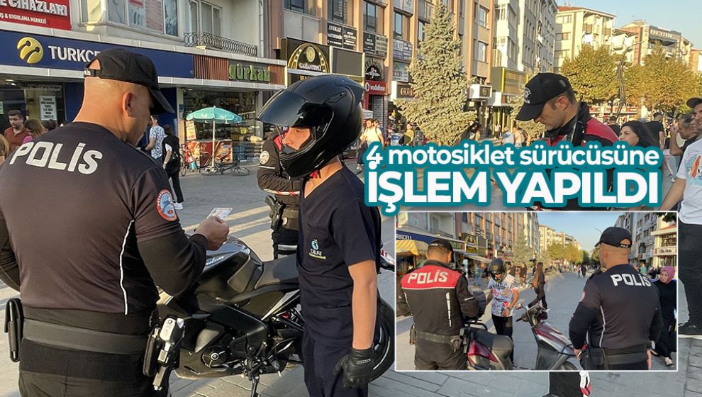 YUNUS EKİPLERİNDEN MOTOSİKLET DENETİMİ