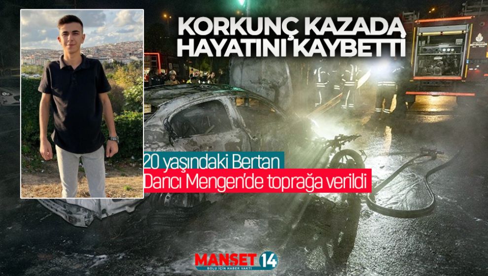 20 YAŞINDAKİ BOLULU GENÇ KORKUNÇ KAZADA HAYATINI KAYBETTİ