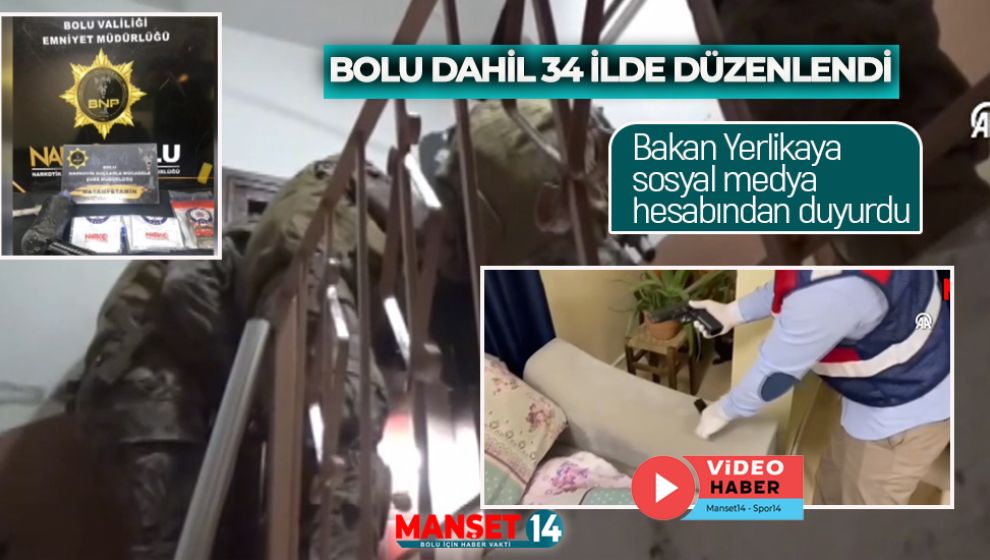 34 İLDE ZEHİR TACİRLERİNE BÜYÜK OPERASYON