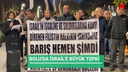 İSRAİL'İN GAZZE'YE YÖNELİK SALDIRILARI PROTESTO EDİLDİ