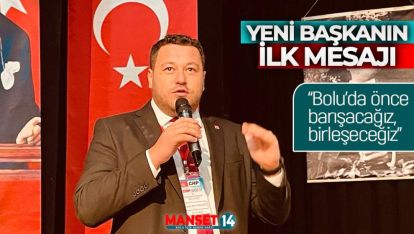 CHP BOLU İL BAŞKANI "TAHSİN MERT KARAGÖZ" OLDU