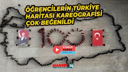 ÖĞRENCİLERİN TÜRKİYE HARİTASI KAREOGRAFİSİ ÇOK BEĞENİLDİ