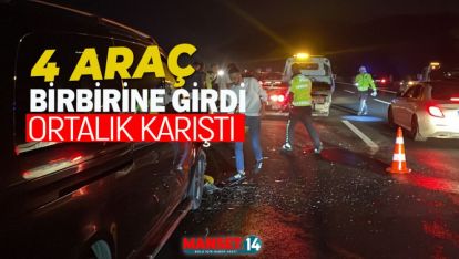 OTOYOL'DA ZİNCİRLEME KAZA TRAFİĞİ FELÇ ETTİ