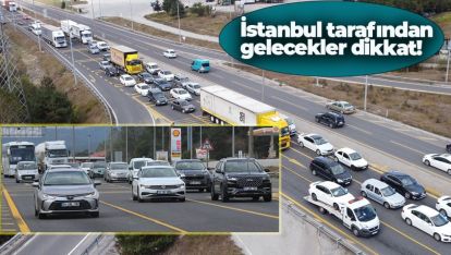 SAĞANAK YAĞIŞ BOLU DAĞINDA TRAFİĞİ ETKİLEDİ