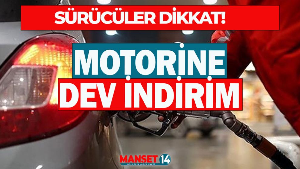 MOTORİN'E DE DEV İNDİRİM YOLDA. ÖYLE BÖYLE DEĞİL!