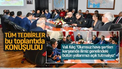 “BOLU KIŞ MEVSİMİ TRAFİK TEDBİRLERİ TOPLANTISI” YAPILDI