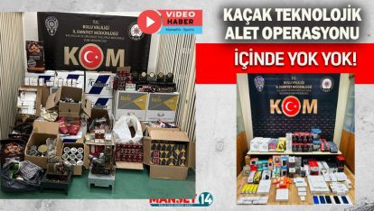 BOLU'DA KAÇAK TEKNOLOJİK ALETLER OPERASYONU