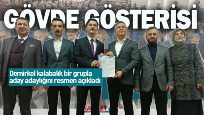 MUHAMMED HOCA YOĞUN BİR KATILIMLA ADAY ADAYLĞINI AÇIKLADI