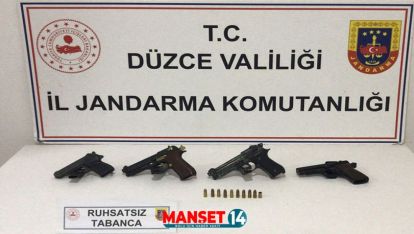 RUHSATSIZ SİLAH BULUNDURAN 2 ZANLI YAKALANDI