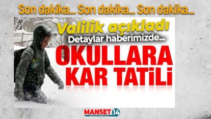 SON DAKİKA... VALİLİK OKULLAR İLE İLGİLİ KARARINI AÇIKLADI