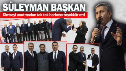 USTA SİYASETÇİ HERKESE TEK TEK TEŞEKKÜR ETTİ