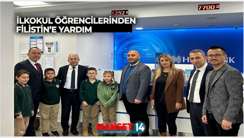 İLKOKUL ÖĞRENCİLERİNDEN FİLİSTİN’E YARDIM