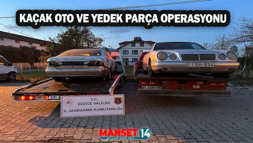 KAÇAK OTO VE YEDEK PARÇA OPERASYONUNDA 2 ŞÜPHELİ YAKALANDI