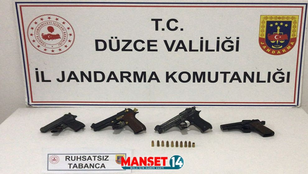 RUHSATSIZ SİLAH BULUNDURAN 2 ZANLI YAKALANDI