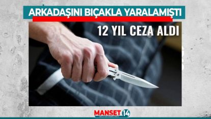 ARKADAŞINI BIÇAKLA YARALAYAN ŞAHISA 12 YIL HAPİS